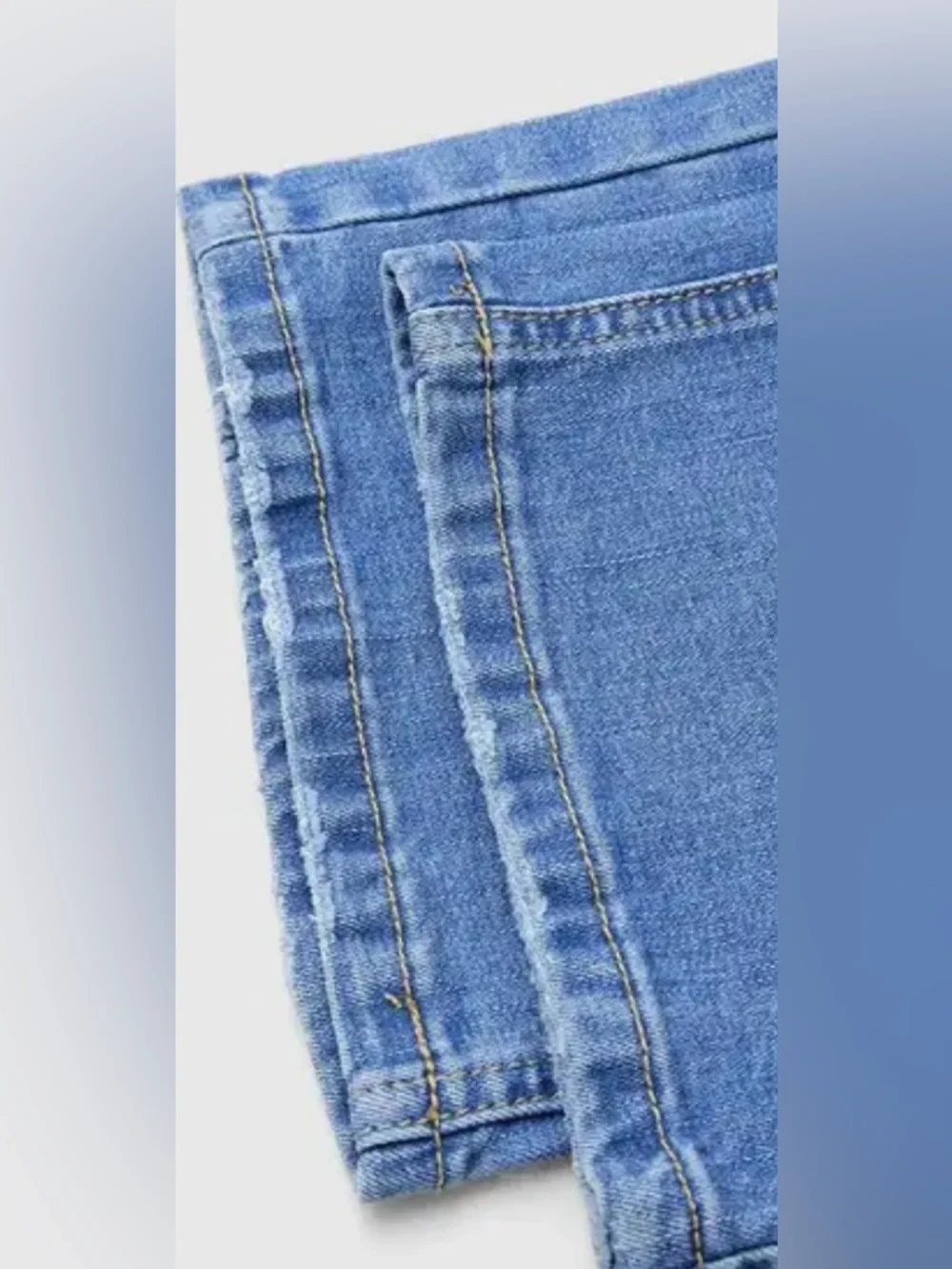Flamingals Wash Mid Rise Straight Leg Jeans